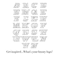 Mini Double Initial Necklace (Silver)