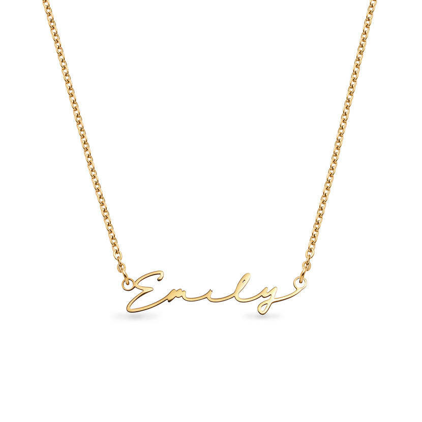 Signature Name Necklace - Gold
