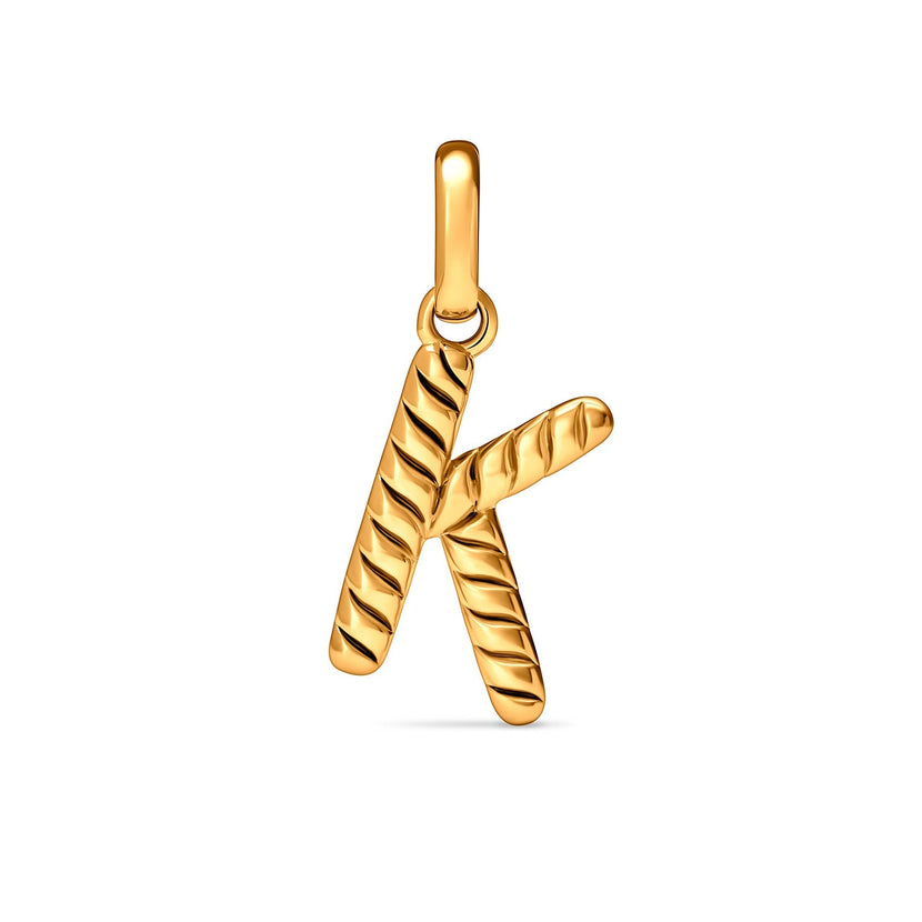 Entwine Initial Pendant (Gold)