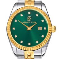 Mini Two Tone Emerald Link Belgravia 30 Watch