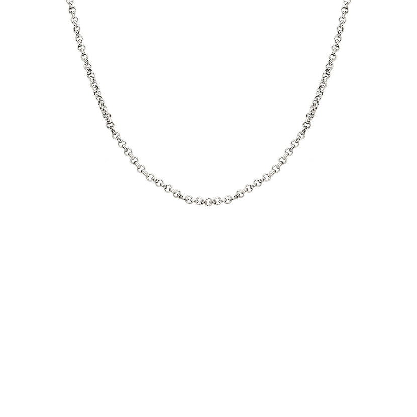 Layering Box Chain Necklace (Silver)