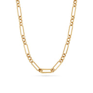 Layering Figaro Chain Necklace (Gold)