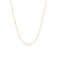 Fine Sphere Chain Necklace (Gold)