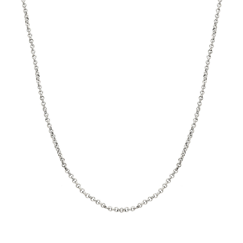 Layering Box Chain Necklace (Silver)