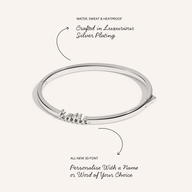 Script Name Bangle (Silver)