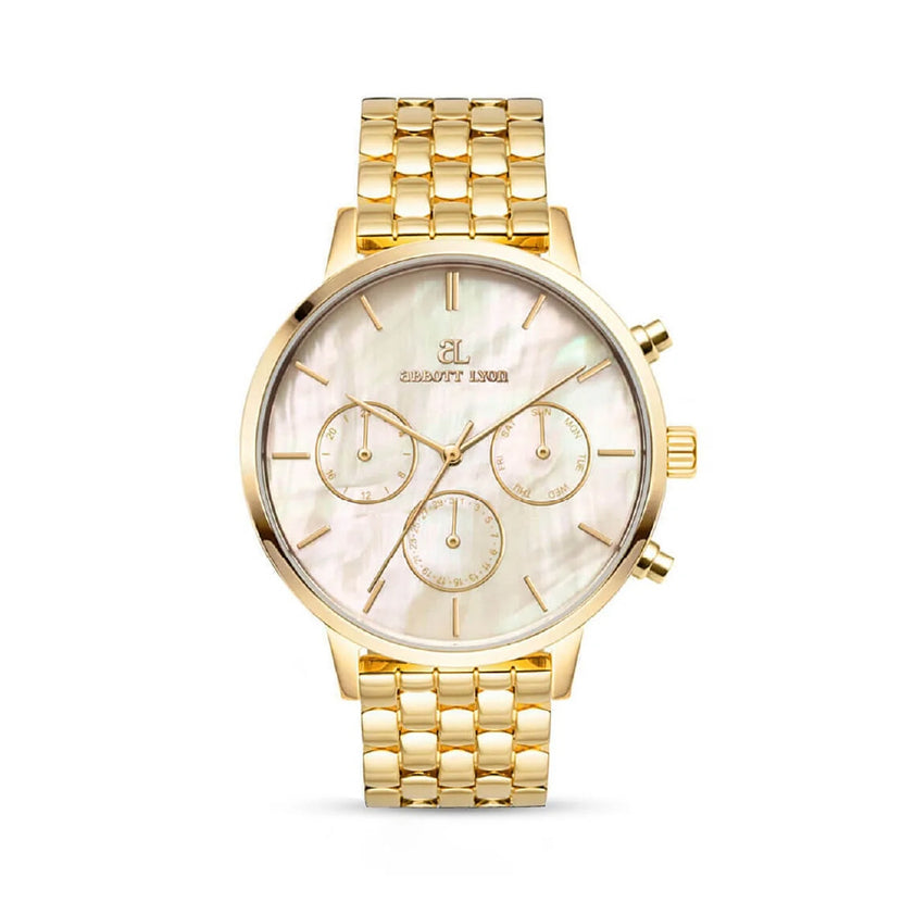 Pearl Link Nueva 40 Watch - Gold