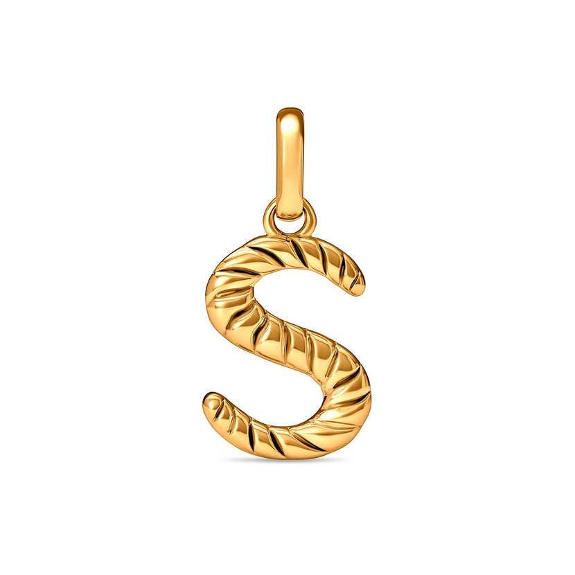 Entwine Initial Pendant (Gold)
