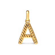 Entwine Initial Pendant (Gold)