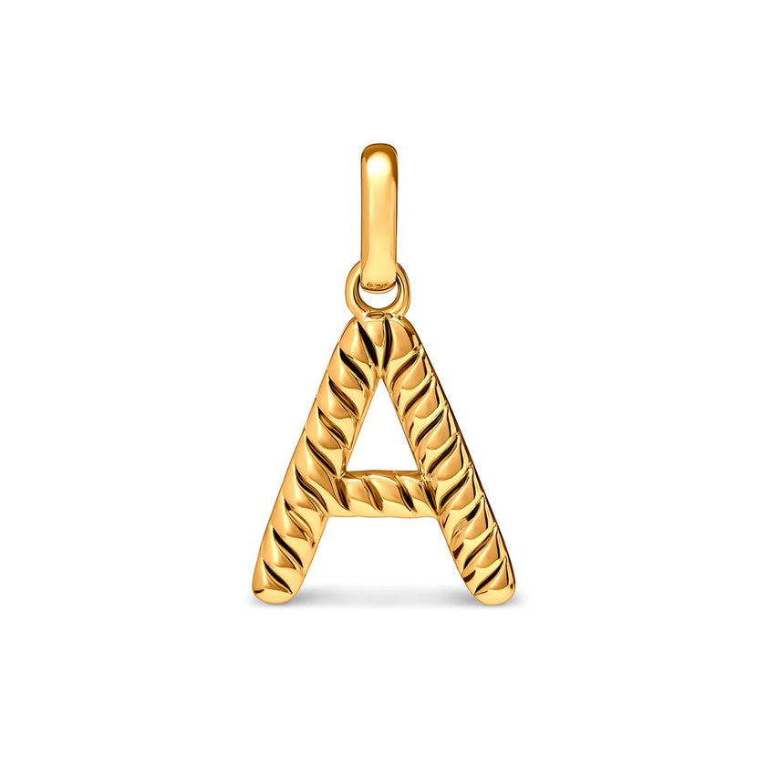 Entwine Initial Pendant (Gold)