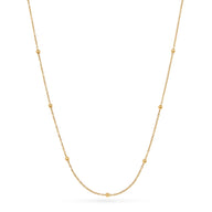 Layering Fine Chain Necklace 14-16 in (Gold)