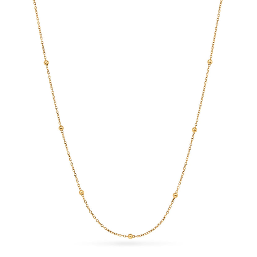 Layering Fine Chain Necklace 14-16 in (Gold)
