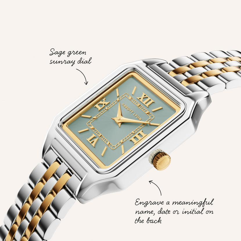 Sage Green Essence 23 Watch (Gold/Silver)