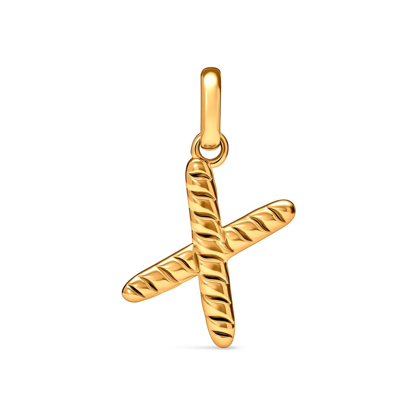 Entwine Initial Pendant (Gold)