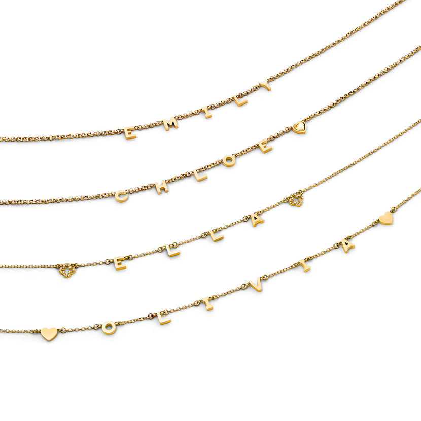 Made Mine Name Necklace (Gold)