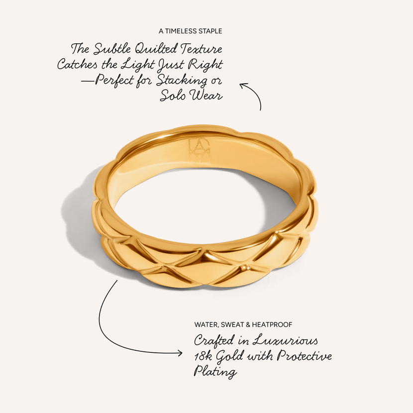 Quilted Ring (Gold)