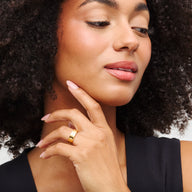 Own Way Statement Monogram Ring (Gold)