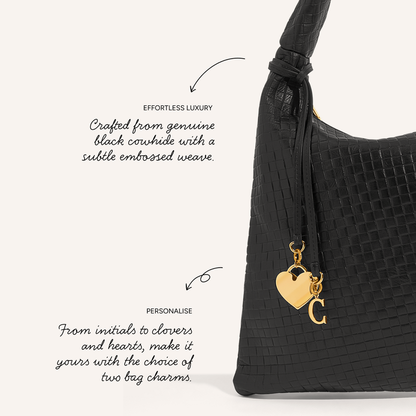 Milan Leather Bag (Black)