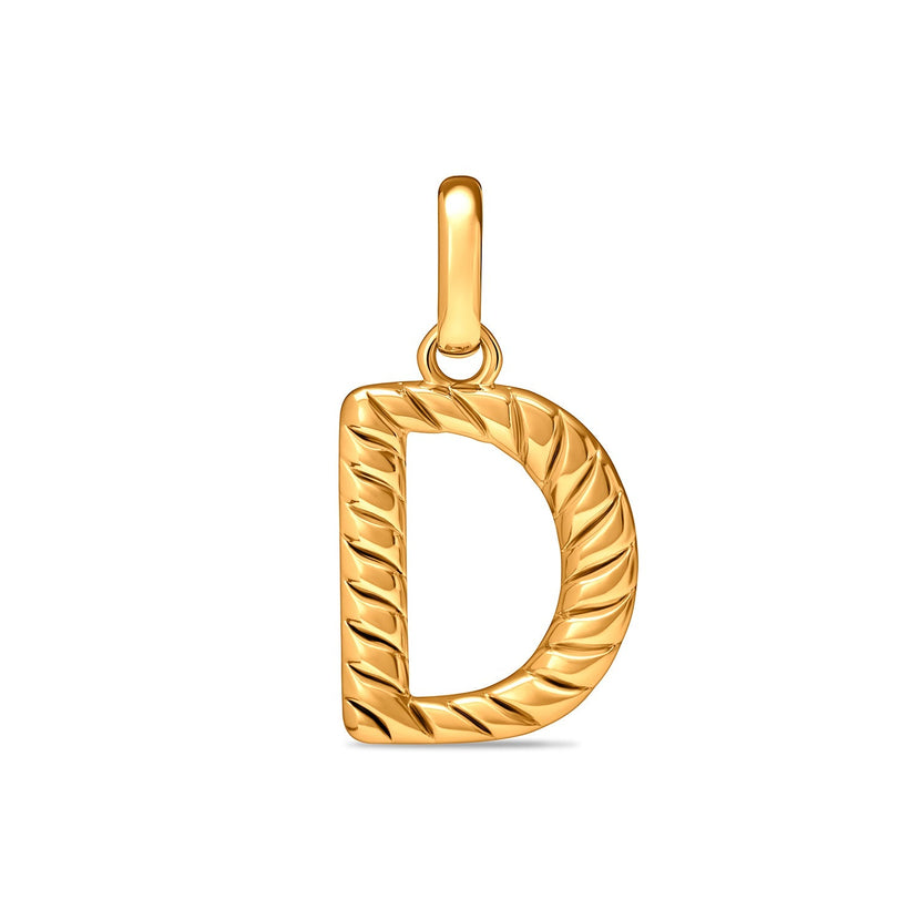 Entwine Initial Pendant (Gold)