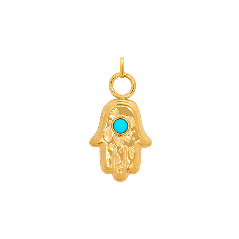 Hamsa Hand Charm (Gold)
