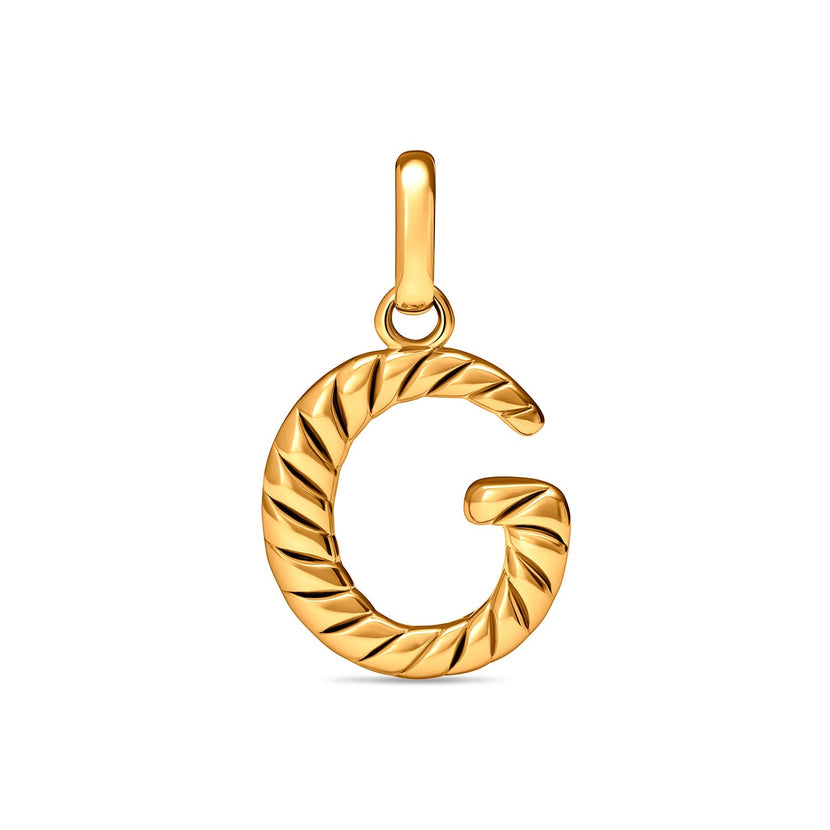 Entwine Initial Pendant (Gold)