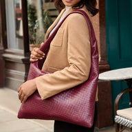 Milan Leather Bag (Burgundy)