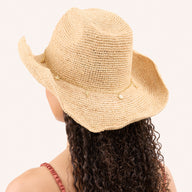 Raffia Cowboy Hat (Natural)
