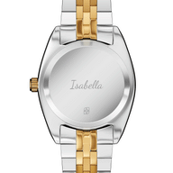 Two Tone Floating Charm Watch