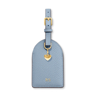 Leather Luggage Tag (Powder Blue)