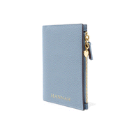 Leather Passport Holder (Powder Blue)