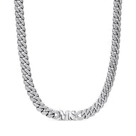 Gala Pavé Initial Choker (Silver)