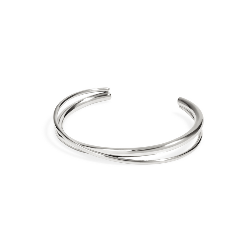 Crossover Bangle (Silver)