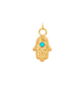 Hamsa Hand Charm (Gold)