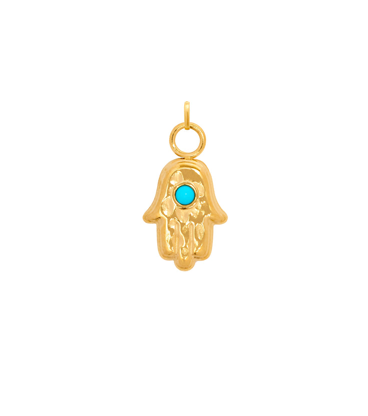 Hamsa Hand Charm (Gold)