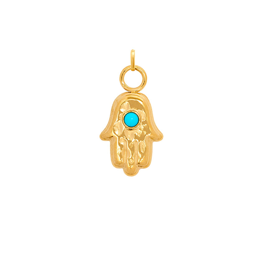 Hamsa Hand Charm (Gold)