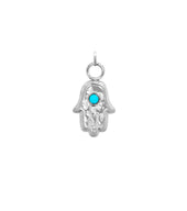 Hamsa Hand Charm (Silver)