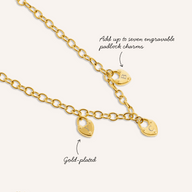 Custom Multi Love Locks Necklace (Gold)