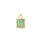Molten Amazonite Charm (Gold)