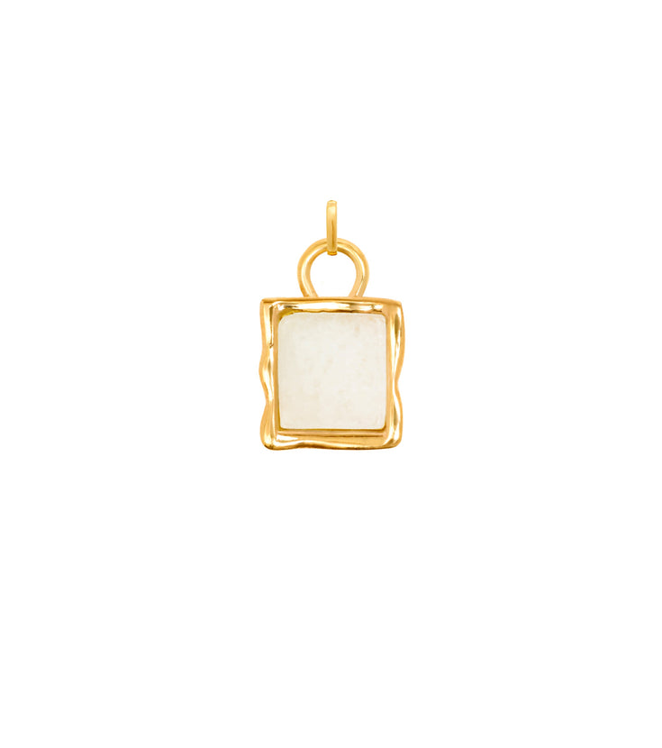 Molten Moonstone Charm (Gold)