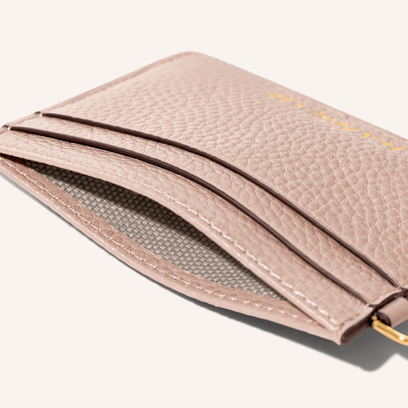 Leather Card Holder (Blush Nude)