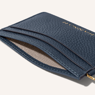 Leather Card Holder (Navy)