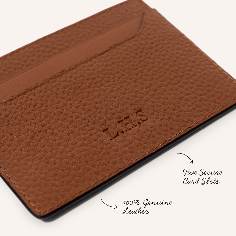 Men's Leather Card Holder (Tan)