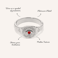 Evil Eye Signet Ring (Silver)