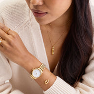 Crystal Ragdoll Necklace (Gold)