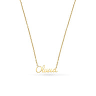 Cursive Name Necklace (Gold)