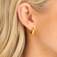 Written In The Stars Soft-Edge Hoops (Gold)