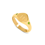 Written In The Stars Initial Signet Ring (Gold)
