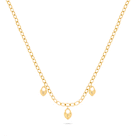 Custom Multi Love Locks Necklace (Gold)