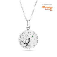Murphys Sketches x Abbott Lyon Custom Robin Coin Necklace (Silver)