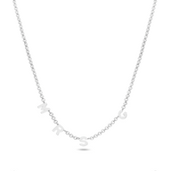 Custom 'Mrs' Initial Necklace (Silver)
