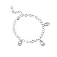 Custom Multi Love Locks Bracelet (Silver)